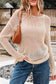 Coral Crochet Hollow-out Jumper Top Sweater