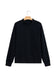 Black Solid Color Oversized Mock Neck Sweatshirt
