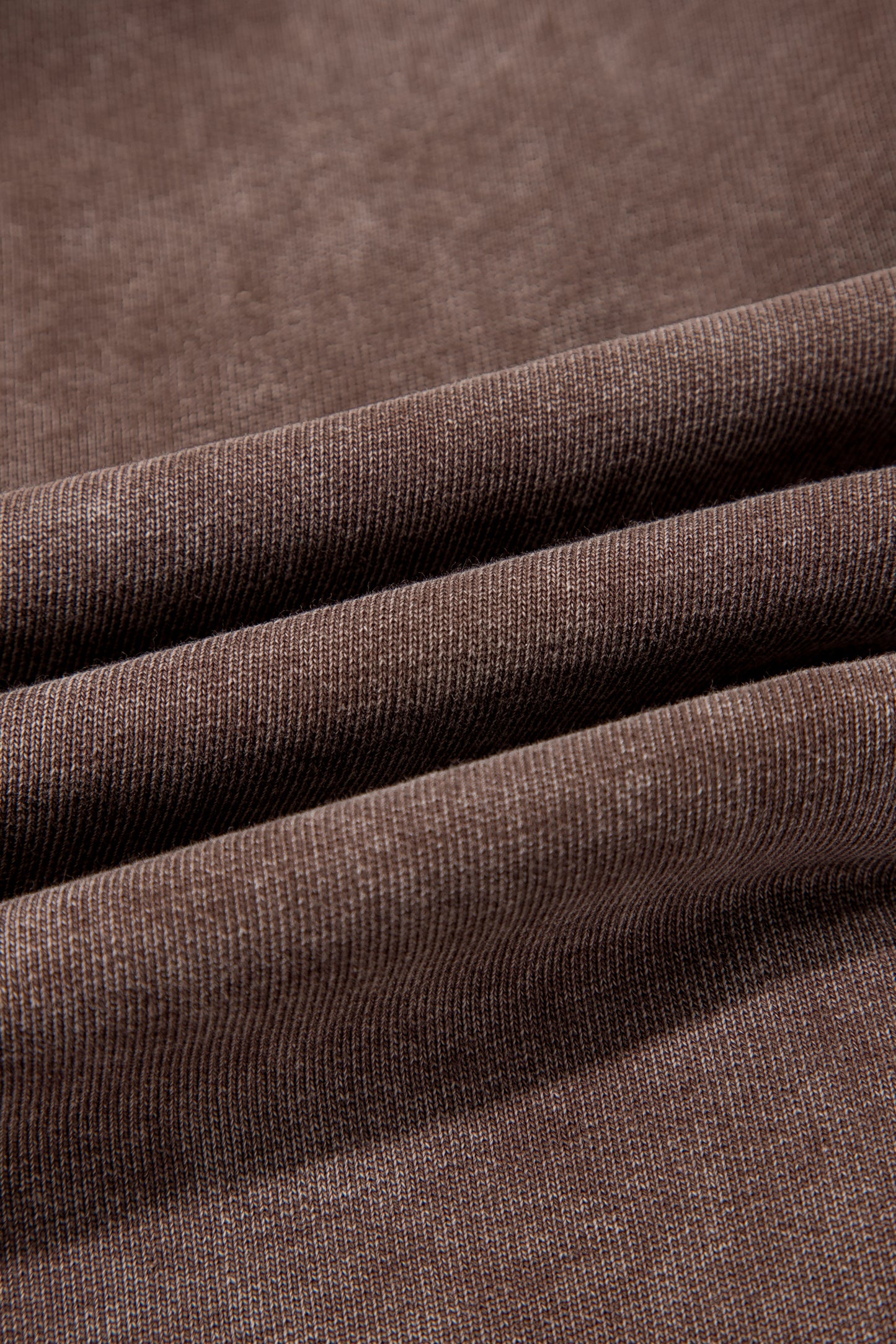 Coffee Mineral Wash Seam Detail Elastic Waist Barrel Pants