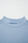 Sachet Pink Solid Color High Neck Oversize Tee
