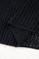 Black Crochet Hollow-out Jumper Top Sweater