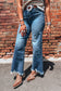 Ashleigh Blue High Waist Frayed Hem Flare Jeans