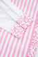 Pink Leopard Striped Western Casual Shirt