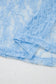 Beau Blue Sheer Floral Lace Boxy Tee