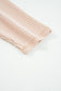 Parchment Twist Ribbed Exposed Seam Detail Long Sleeve Loose Top