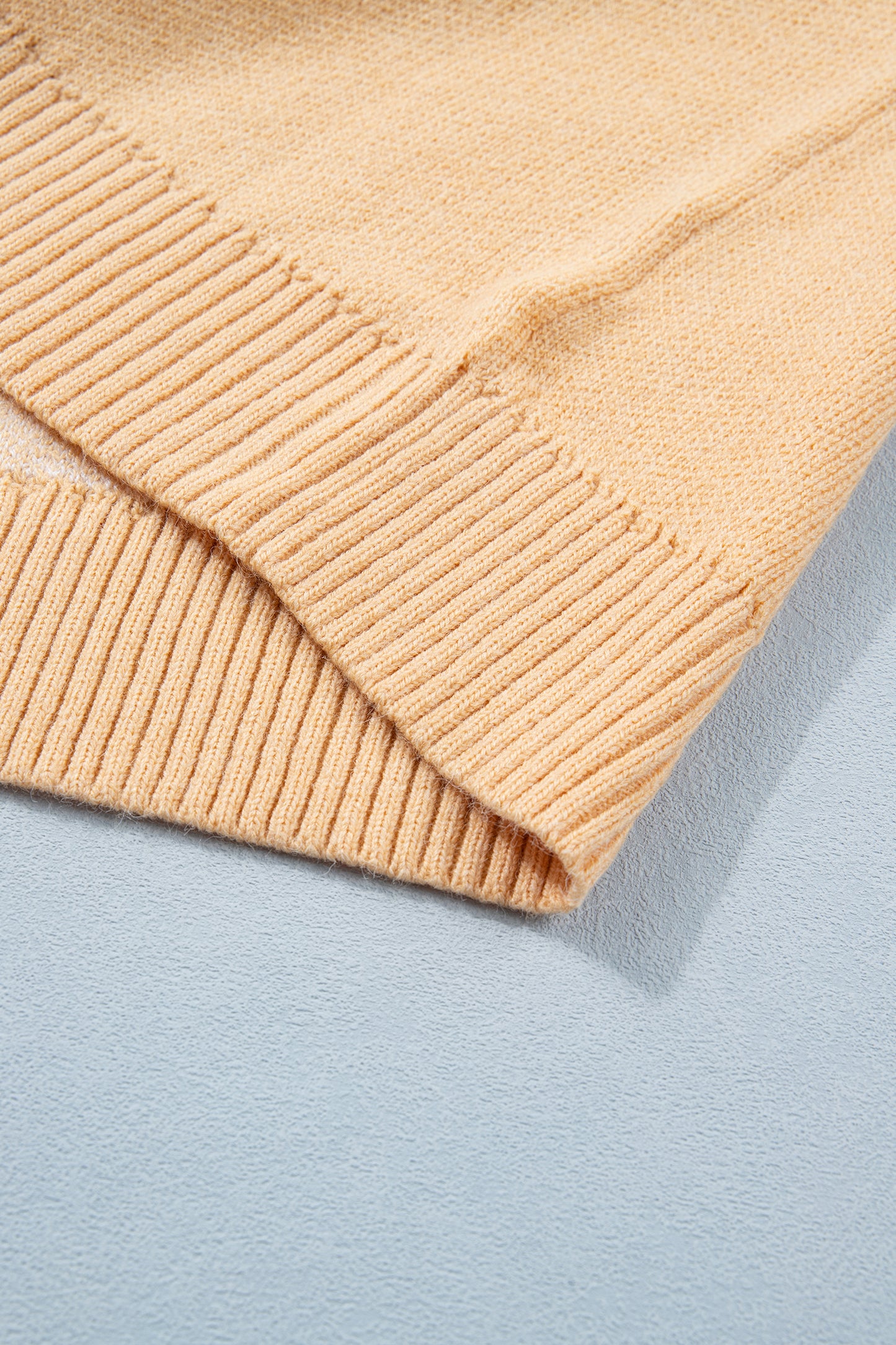 Pink Bow Pattern Drop Shoulder Loose Sweater