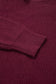 Burgundy Lace Bowknot Asymmetric Neck Sweater