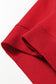 Fiery Red Varsity Striped Detail Crew Neck Plus Sweatshirt
