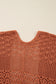 Redwood Burl Mixed Pattern Knitted Open Front Plus Cardigan