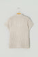 Jet Stream Solid Color Short Sleeve Zipper Knit High Neck Sweater