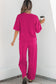 Sky Blue Drop Shoulder Boxy Tee and Barrel Pants Set