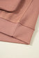 Camel Exposed Seam Side Pockets Half Zipper Baggy Sweatshirt