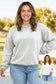 Bright Pink Exposed Seam Detail Reversible Double Wear Plus Size Sweatshirt