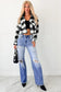 Myosotis Mid Rise Distressed Sneak Peek Straight Leg Jeans