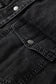 Medium Grey Beau Chest Pocket Raw Hem Denim Loose Shirt Dress