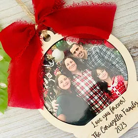 Snow Globe Ornament with Picture
