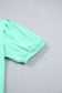 Bonbon Solid Color V Neck Short Puff Sleeve Blouse