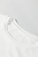 White Ribbed Long Sleeve Crew Neck Solid Color Bodysuit