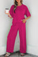 Sky Blue Drop Shoulder Boxy Tee and Barrel Pants Set