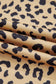 Purple Leopard Striped Patchwork Plus Size Loose Sweatshirt