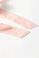Pink Geometric Floral Print Striped Patchwork Detail Sleeveless Dress