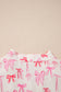 Pink Full Zip Cinched Waist Sleeveless Bow Mini Dress