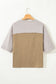Green Flower Patched Exposed Seam Bracelet Sleeve Oversized T Shirt