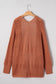 Redwood Burl Mixed Pattern Knitted Open Front Plus Cardigan