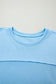 Sky Blue Drop Shoulder Boxy Tee and Barrel Pants Set