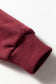 Tillandsia Purple Varsity Striped Detail Drop Shoulder Oversized Sweatshirt