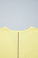 Banana Cream V Neck Ribbed Stitched Detail Long Sleeve Top