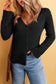 White Lightweight Ribbed Knit Button Front V Neck Cardigan