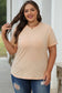 Orchid Petal Casual Plain Crew Neck Tee