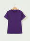 Yellow Cream Casual Plain Crew Neck Tee