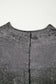 Silvery Metallic Round Neck Ruffle Trim Sleeveless Top