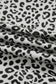 Gray Animal Print Wide Leg Terry Knit Pants