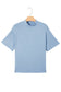 Sachet Pink Solid Color High Neck Oversize Tee