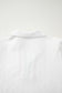 White Textured Jacquard Colorblock Edge Puff Sleeve Quarter Zip Mini Dress