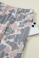 Multicolour Camouflage Short Sleeve Top and High Waist Wide Leg Pants Set