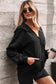 Ashleigh Blue Half Zip Kangaroo Pocket Mineral Wash Baggy Hoodie