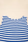 Sky Blue Stripe U Neck Sleeveless Loose Fit Mini Dress