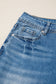 Myosotis Acid Washed Straight Leg Full Length Casual Jeans