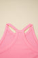 Sachet Pink Slim Tank Top Elastic Waist Mini Skort 2pcs Outfit