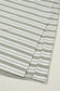 Green Stripe Collared V Neck Short Sleeve T Shirt Midi Dress with Pockets