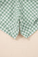 Sky Blue Contrast Trim Plaid Print Plus Size Shorts