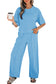 Sky Blue Drop Shoulder Boxy Tee and Barrel Pants Set