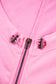 Parchment Checkered Patchwork Kangaroo Pocket Half Zipper Hoodie