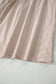 Khaki Stripe Flutter Sleeve Buttoned Front Slit Maxi Dress
