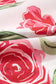 Rose Plus Size Floral Print Frilled Stripes Detail Short Sleeve Blouse