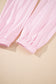 Light Pink Drawstring Waist Patchwork Solid Color Jogger Pants